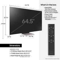 SAMSUNG 65-Inch Class Neo Qled 8K Qn900B Series Mini Led Quantum Hdr 48X Infinity Screen Dolby Atmos Smart Tv 2022 Model - 65Qn900B - International Version