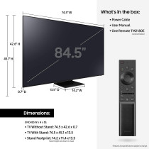 SAMSUNG 85-Inch Class Neo Qled 8K Qn800A Series - 8K Uhd Quantum Hdr 32X Smart Tv With Alexa Built-In 2021 Model - 85Qn800A - International Version