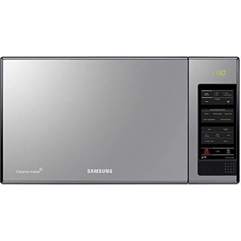 Samsung Ceramic Interior Mirror Design Grill Microwave Oven - 40L, 2Kg, 1500W (Silver, MG402MADXBB)