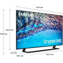 SAMSUNG Smart Tv, Crystal UHD 4K, Bu8500, 50 Inch, Black, 2022, HDR10+, Dynamic Crystal Color