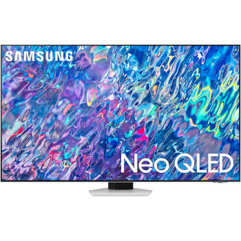 Samsung 55 Inch Smart TV, Neo QLED 4K, QN85B, Bright Silver, 2022, Quantum HDR 24X, Dolby Atmos Audio, Smart Hub, 6 Speakers, Model - QA55QN85BAUXZN With 1 Year Warranty