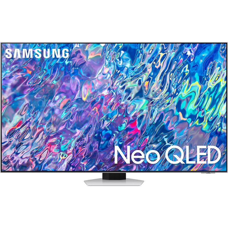 SamsungĀ 55 Inch Smart TV, Neo QLED 4K, QN85B, Bright Silver, 2022, Quantum HDR 24X, Dolby Atmos Audio, Smart Hub, 6 Speakers, Model - QA55QN85BAUXZN With 1 Year Warranty