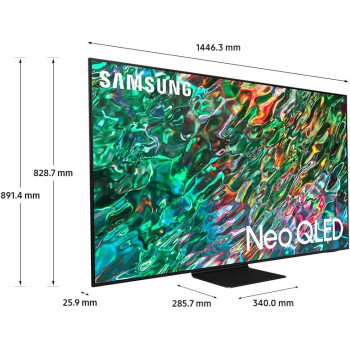 Samsung 65 Inch Neo QLED 4K Smart TV, QN90B, Titan Black, 2022, Quantum HDR 32x, Dolby Atmos Audio, Smart Hub, 8 Speakers and In-Built Woofer, Mini LED, QA65QN90BAUXZN With 1 Year Manufacturer Warranty