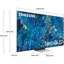 Samsung Smart TV, Neo QLED 4K, QN95B, 65 Inch, Bright Silver, 2022, Quantum HDR 32X, Dolby Atmos Audio, Smart Hub, QA65QN95BAUXZN