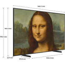 Samsung 75 Inch Smart Tv, The Frame, Lifestyle QLED 4K Android Tv, LS03B, Black, 2022, 4 Speakers, Model - QA75LS03BAUXZN With 1 Year Manufacturer Warranty