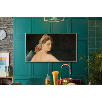 Samsung 75 Inch Smart Tv, The Frame, Lifestyle QLED 4K Android Tv, LS03B, Black, 2022, 4 Speakers, Model - QA75LS03BAUXZN With 1 Year Manufacturer Warranty