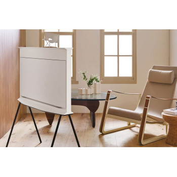 Samsung Smart Tv, The Serif, Lifestyle QLED 4K, LS01B, 55 Inch, Cloud White, 2022, 360 All Around Design, HDR 10+, Smart Hub, 4 Speakers, QA55LS01BAUXZN