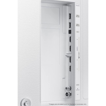 Samsung Smart Tv, The Serif, Lifestyle QLED 4K, LS01B, 55 Inch, Cloud White, 2022, 360 All Around Design, HDR 10+, Smart Hub, 4 Speakers, QA55LS01BAUXZN