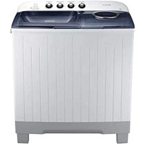 Samsung WT15K5200MB Twin Tub Washer With Wash Tray, 15 Kg Top Load Washing Machine, Light Gray