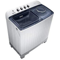 Samsung WT15K5200MB Twin Tub Washer With Wash Tray, 15 Kg Top Load Washing Machine, Light Gray