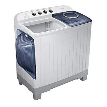 Samsung WT15K5200MB Twin Tub Washer With Wash Tray, 15 Kg Top Load Washing Machine, Light Gray