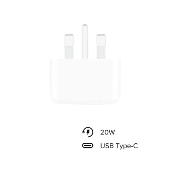 Apple 20W USB-C 3-Pin Power Adapter White
