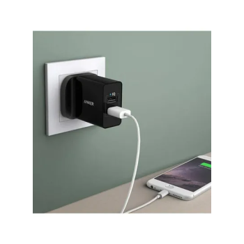 Anker 24W Dual-Port USB Charger Black