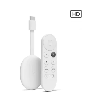 Google Chromecast With TV HD Remote Streaming Device White