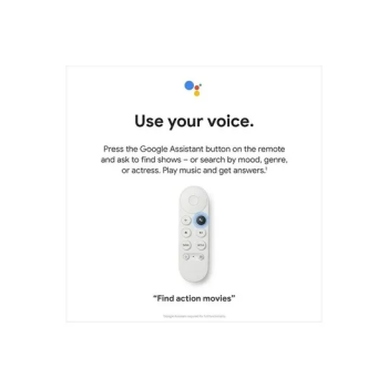 Google Chromecast With TV HD Remote Streaming Device White