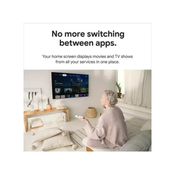 Google Chromecast With TV HD Remote Streaming Device White