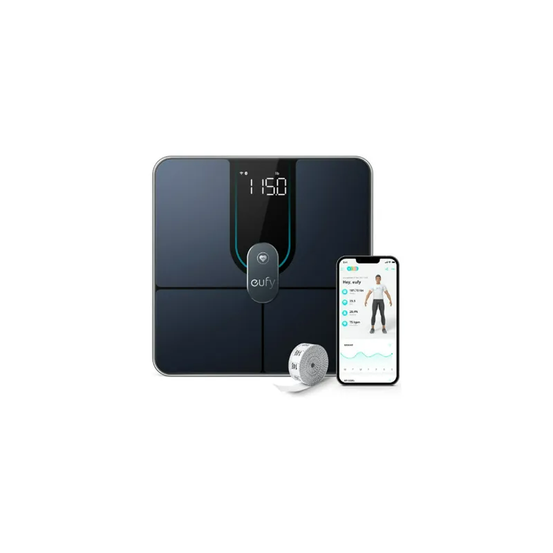 eufy Digital Smart Scale P2 Pro with Wi-Fi and Bluetooth Black