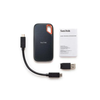 SanDisk Extreme Portable SSD - Up To 1050MB/S Read and 1000MB/S Write Speeds, USB 3.2 Gen 2, 2-Meter Drop Protection With IP55 Resistance 500 GB