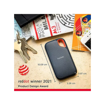 SanDisk Extreme Portable SSD - Up To 1050MB/S Read and 1000MB/S Write Speeds, USB 3.2 Gen 2, 2-Meter Drop Protection With IP55 Resistance 500 GB