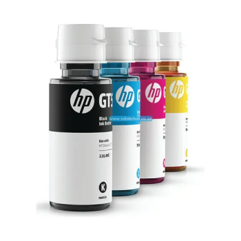 HP InkJet 4 Color Set Genuine Official Original Ink Bottle, Multicolour