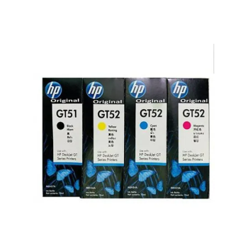 HP InkJet 4 Color Set Genuine Official Original Ink Bottle, Multicolour