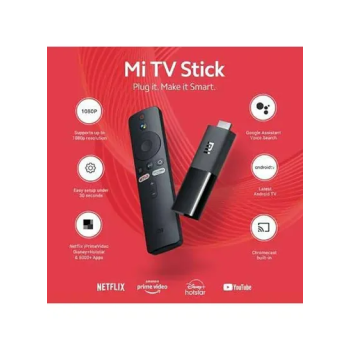 Xiaomi Mi Android TV Stick with Built in Chromecast Full HD 1080p (MDZ-24) Black