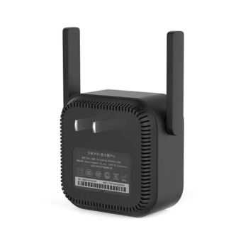 Xiaomi Mi Wi-Fi Range Extender Pro Wifi Repeater, Network Expander/ 2 External Antenna/ Up to 300Mbps / Up to 16 devices Connectivity / Plug & Play Black