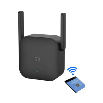 Xiaomi Mi Wi-Fi Range Extender Pro Wifi Repeater, Network Expander/ 2 External Antenna/ Up to 300Mbps / Up to 16 devices Connectivity / Plug & Play Black