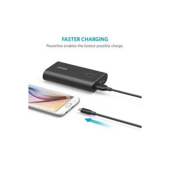 Anker Original Micro USB Cable For Samsung , Huawei , Oppo , Xiaomi And Android Mobiles 3Ft Black