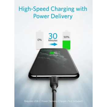 Anker PowerLine III USB-C to Lightning 0.9 Meter Black