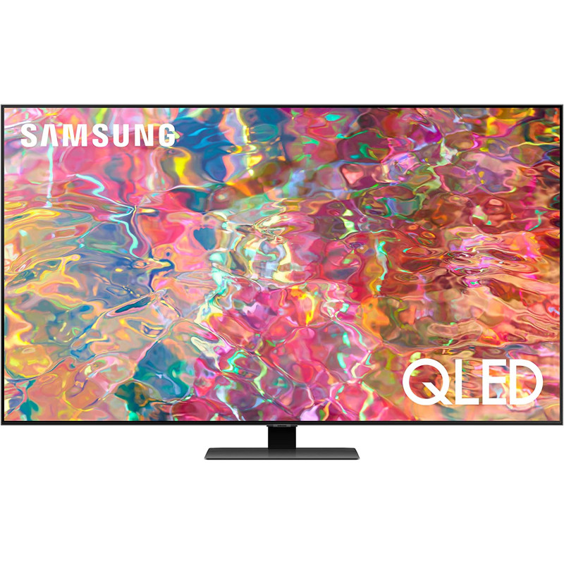 Samsung 65-inch QLED 4K Smart TV, Q80B, Carbon Silver, 2022, Quantum HDR 12x, Dolby Atmos Audio, Smart Hub, 4 Speakers and In Built Woofer, Direct Full Array, with 1 year Warranty