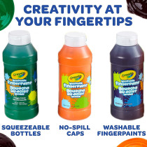 Crayola Washable Finger Paint, Multi-Colour, 8 Oz, Cy55-1311