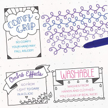 Crayola Washable Gel Pen Set, 3 Shades In 1 Pen, Office & School Supplies, 4 Count