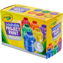 Crayola Washable Metallic Paint, Multi-Colour, Cy54-5000