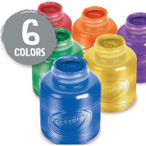 Crayola Washable Metallic Paint, Multi-Colour, Cy54-5000