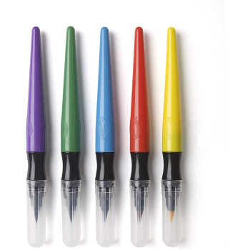 Crayola Washable Paint BrUSh Pens, Multi-Colour, Cy54-6201