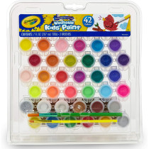 Crayola Washable Paint Pots Set, Multi-Colour, Cy54-0157