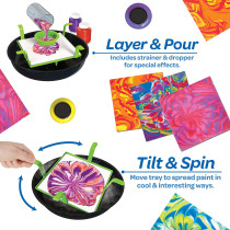Crayola Washable Paint Pour Set, 20Pc Paint Set, Gift For Kids, 8, 9, 10, 11