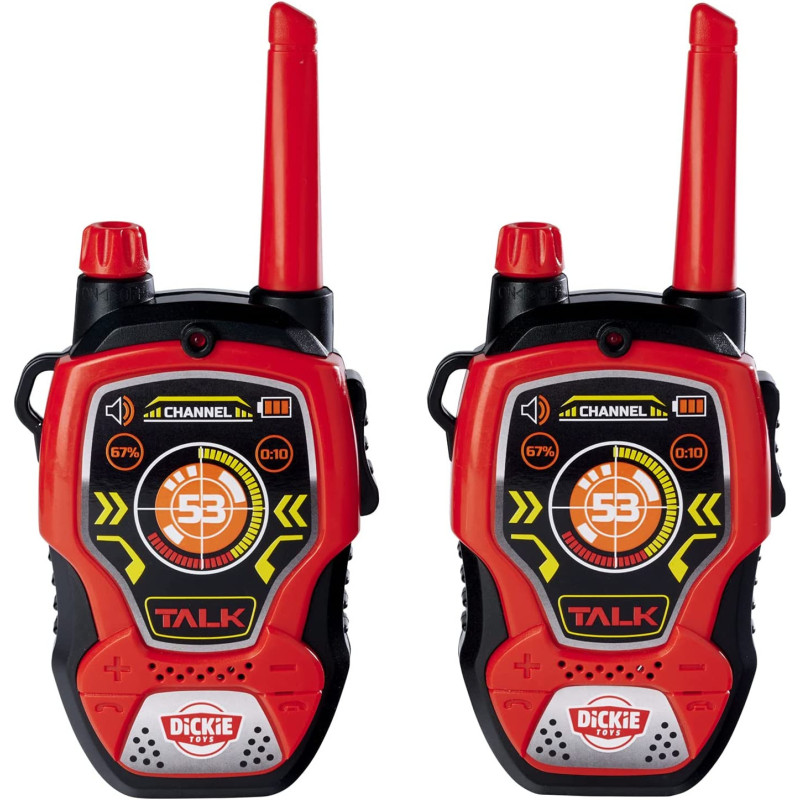 Dickie Toys 201118195 Walkie Talkie Fun, Red/Black