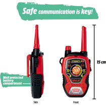 Dickie Toys 201118195 Walkie Talkie Fun, Red/Black