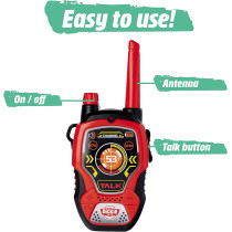 Dickie Toys 201118195 Walkie Talkie Fun, Red/Black