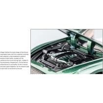 Diecast Car High Simulation Diecast Alloy Car Model Sound Light Toy Kid Birthday Present 1:24 For Bentley For Continental GT (Color : Green)