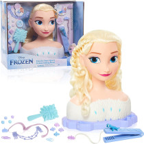 DISNEY Frozen 2 Deluxe Elsa The Snow Queen Styling Head, 17-Pieces