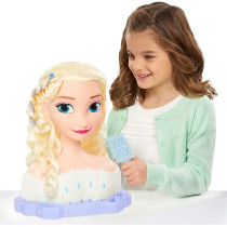 DISNEY Frozen 2 Deluxe Elsa The Snow Queen Styling Head, 17-Pieces