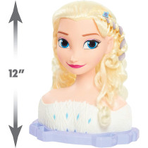 DISNEY Frozen 2 Deluxe Elsa The Snow Queen Styling Head, 17-Pieces