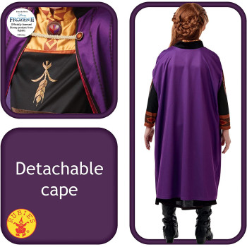 DISNEY Kostum Fur Kinder, Anna AUS, Die Eiskonigin 2" L Bunt