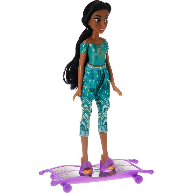 DISNEY Princess Everyday Adventures Jasmine And Magic Carpet With Wheels, Fashion Doll, Toys For Kids 3 And Up, F3379EU6