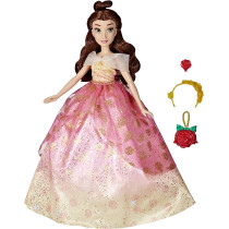 DISNEY Princess Life Belle Fashion Doll, 10 Outfit Combinations, Toy For Kids 3 Years Old And Up, F4625
