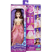 DISNEY Princess Life Belle Fashion Doll, 10 Outfit Combinations, Toy For Kids 3 Years Old And Up, F4625