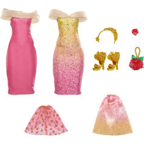 DISNEY Princess Life Belle Fashion Doll, 10 Outfit Combinations, Toy For Kids 3 Years Old And Up, F4625